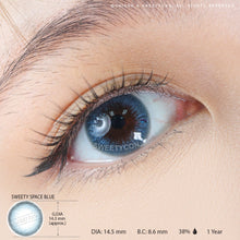 Load image into Gallery viewer, Sweety Space Blue (1 lens/pack)-Colored Contacts-UNIQSO
