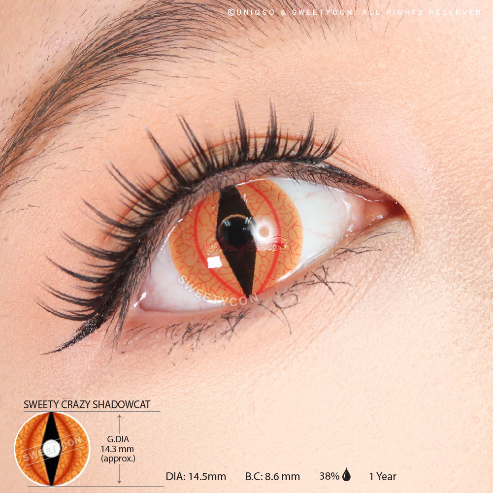 Sweety Crazy Shadowcat (1 lens/pack)-Crazy Contacts-UNIQSO