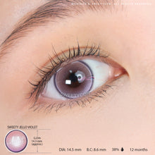 Load image into Gallery viewer, Sweety Jello Violet (1 lens/pack)-Colored Contacts-UNIQSO
