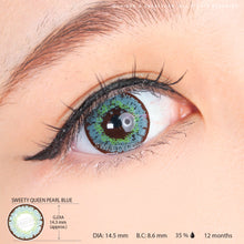 Load image into Gallery viewer, Sweety Queen Pearl Blue (1 lens/pack)-Colored Contacts-UNIQSO
