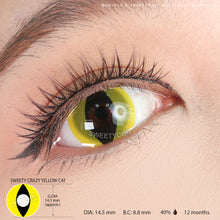 Load image into Gallery viewer, Sweety Crazy UV Yellow Cat (1 lens/pack)-Crazy Contacts-UNIQSO
