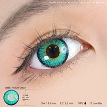 Load image into Gallery viewer, Sweety Snow Green (1 lens/pack)-Colored Contacts-UNIQSO
