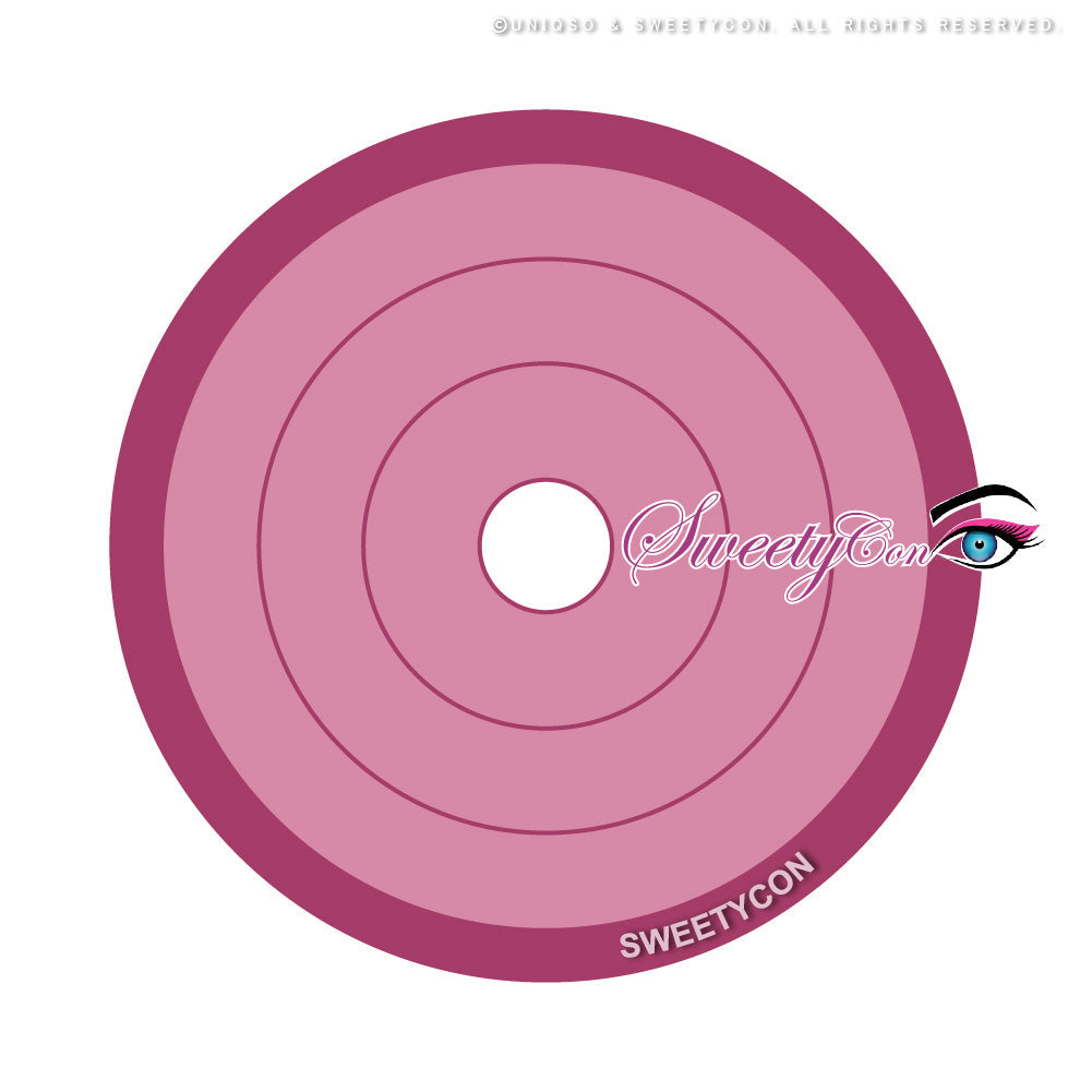 Sweety Crazy Rings Pink (1 lens/pack)-Crazy Contacts-UNIQSO