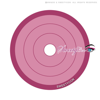Sweety Crazy Rings Pink (1 lens/pack)-Crazy Contacts-UNIQSO