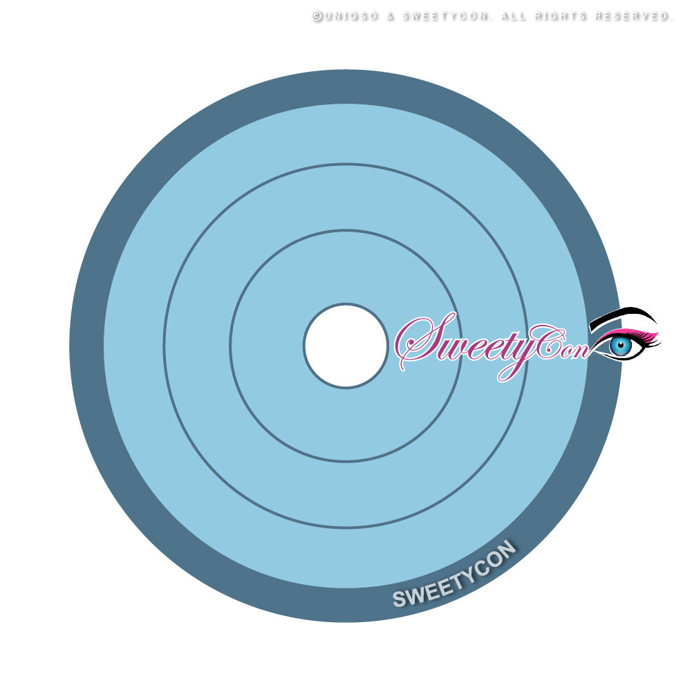 Sweety Crazy Rings Blue (1 lens/pack)-Crazy Contacts-UNIQSO