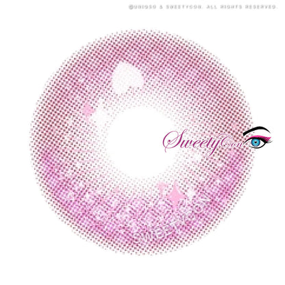 Sweety Crazy Candy Pop Pink (1 lens/pack)-Colored Contacts-UNIQSO