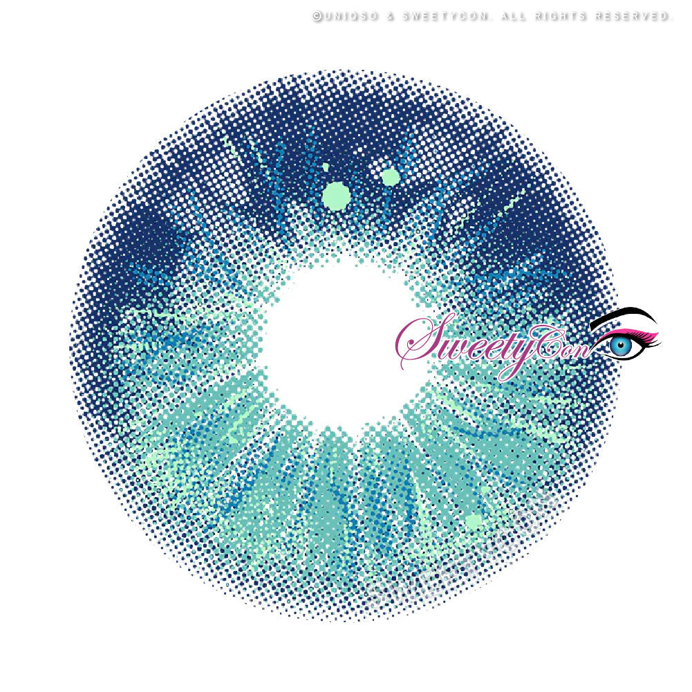 Sweety Crazy Lollipop Blue (1 lens/pack)-Colored Contacts-UNIQSO