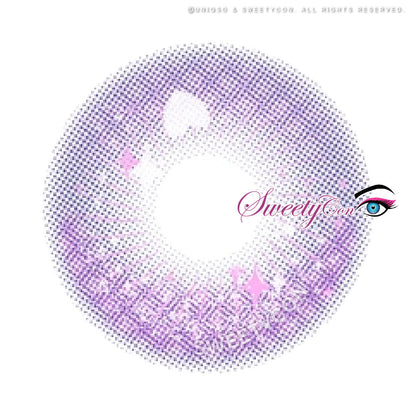 Sweety Crazy Candy Pop Violet (1 lens/pack)-Colored Contacts-UNIQSO