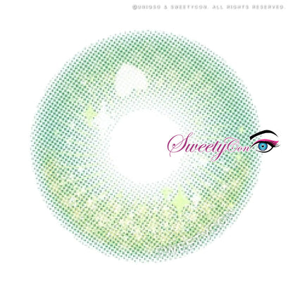 Sweety Crazy Candy Pop Green (1 lens/pack)-Colored Contacts-UNIQSO