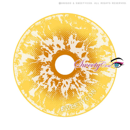 Sweety Crazy White Walker Yellow (1 lens/pack)-Crazy Contacts-UNIQSO