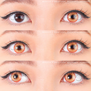 1 Day Sweety Star Tears Brown (10 lenses/pack)-Colored Contacts-UNIQSO