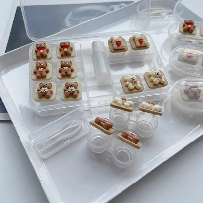 Cute 3D Contact Lens Case Travel Kit (6 Pairs)-Lens Case-SweetyCon