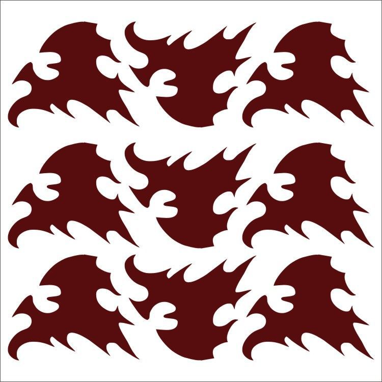 Demon Killer Tattoo Sticker Fire Style B-Cosplay Accessories-SweetyCon
