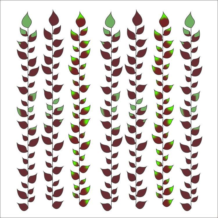 Demon Killer Tattoo Sticker Pink Red Leaf-Cosplay Accessories-SweetyCon