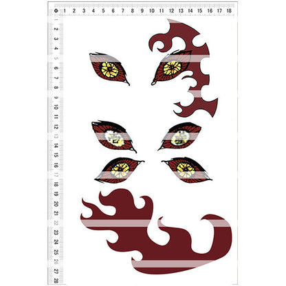 Demon Killer Tattoo Sticker Villain Moon-Cosplay Accessories-SweetyCon
