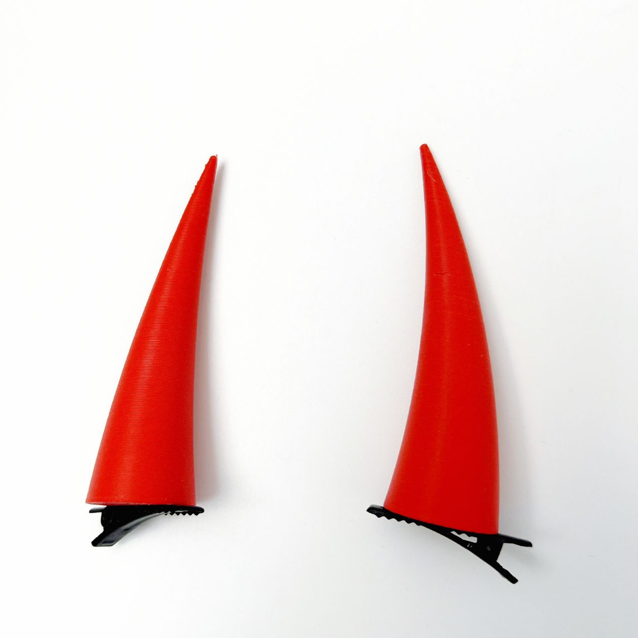 Devil Horn Hairpin Side Clip (Long)-Cosplay Accessories-SweetyCon