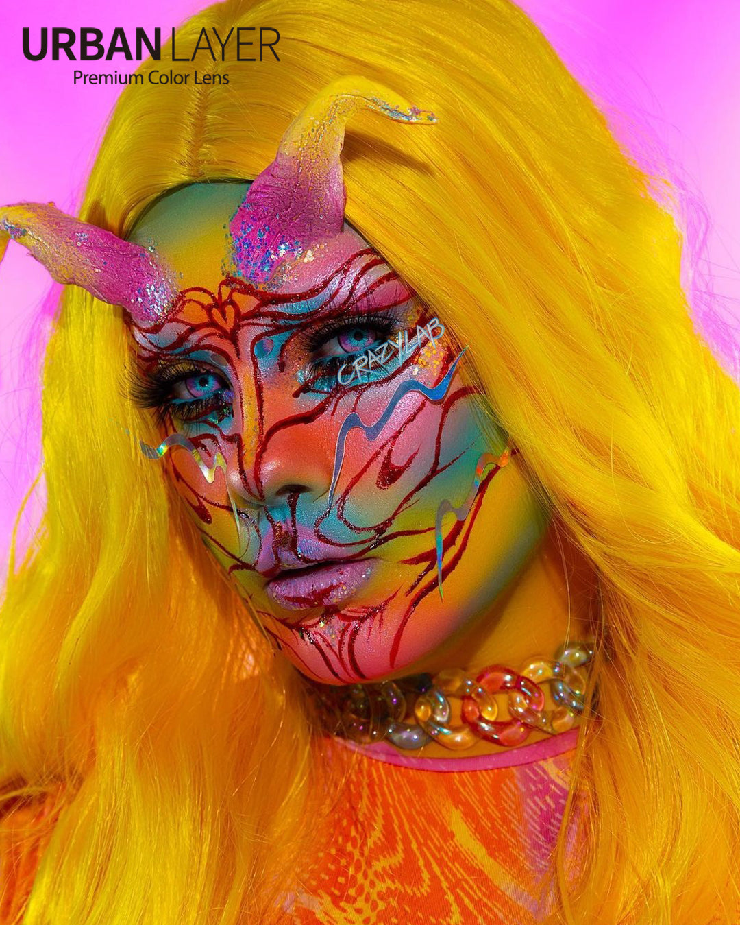 Sweety Crazy Cosmos (1 lens/pack)-Colored Contacts-UNIQSO