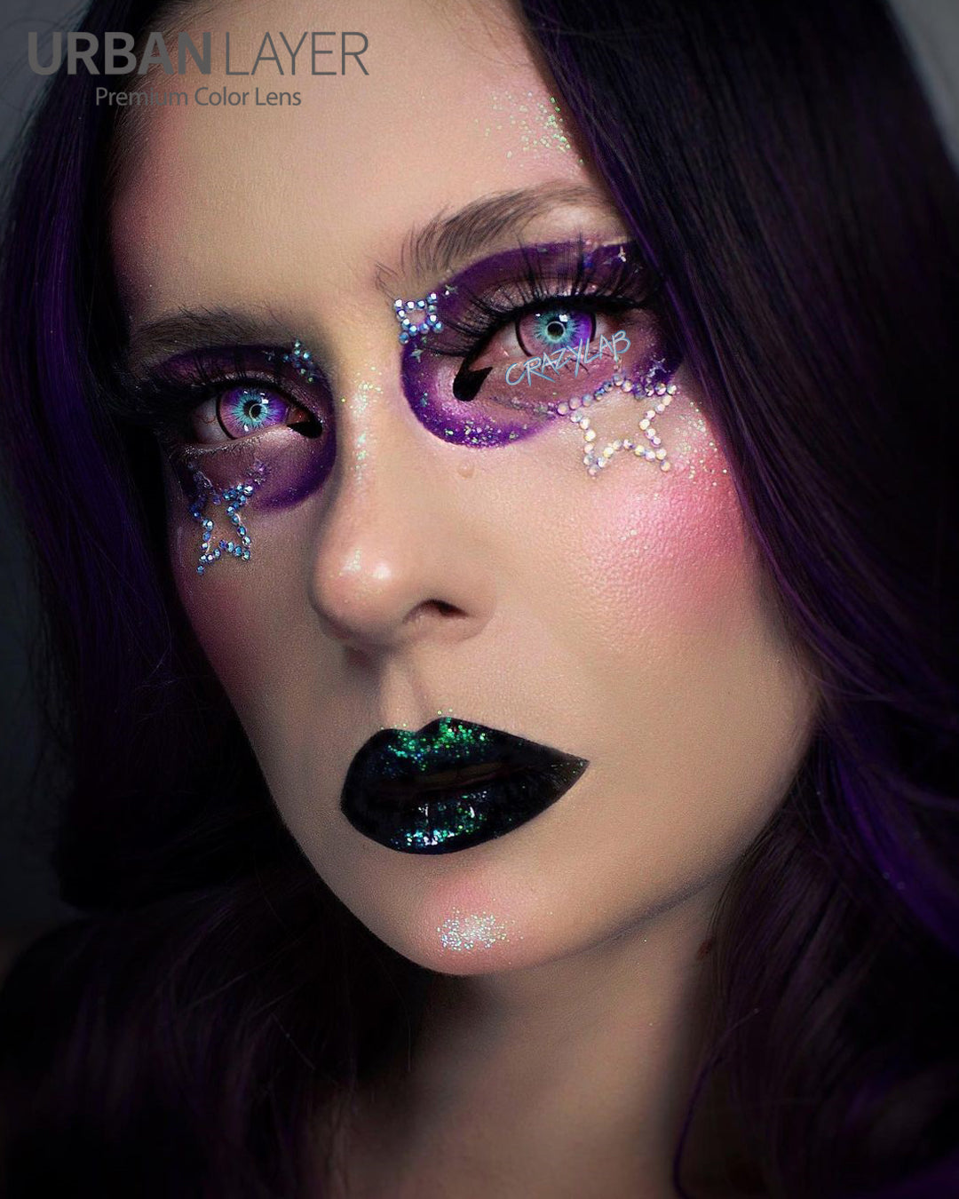 Sweety Crazy Cosmos (1 lens/pack)-Colored Contacts-UNIQSO