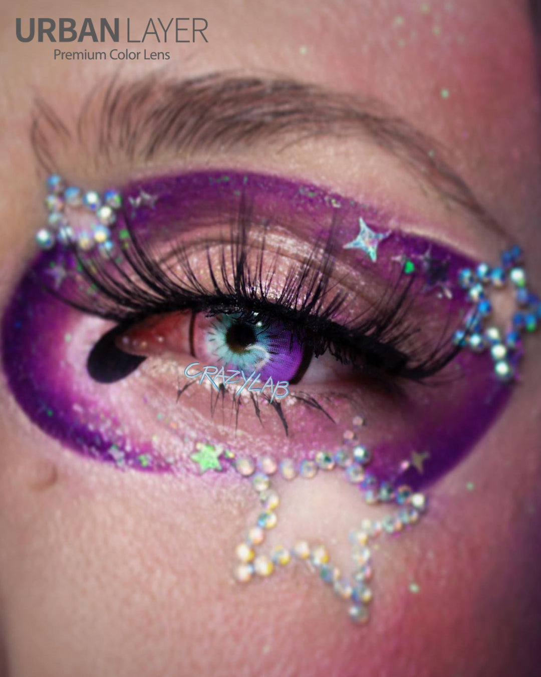 Sweety Crazy Cosmos (1 lens/pack)-Colored Contacts-UNIQSO