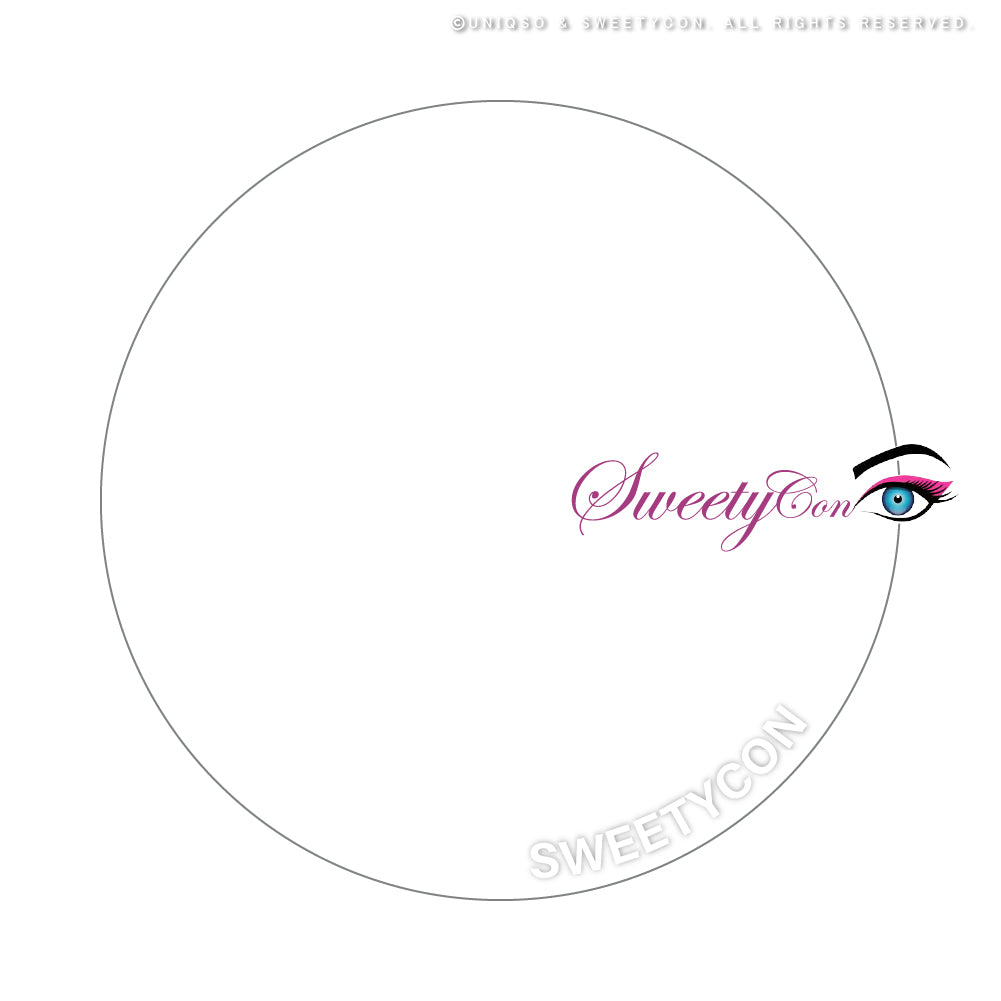 Sweety Sclera 22mm UV White Blind (1 lens/pack)-Colored Contacts-UNIQSO
