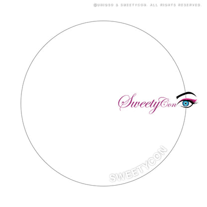 Sweety Sclera 22mm UV White Blind (1 lens/pack)-Colored Contacts-UNIQSO