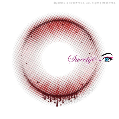 Sweety Crazy Witch Tears Red (1 lens/pack)-Crazy Contacts-UNIQSO