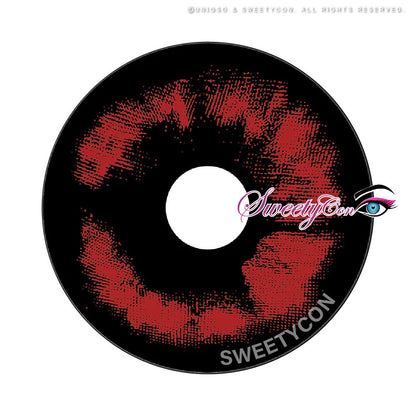 Sweety Crazy Red Demon (1 lens/pack)-Crazy Contacts-UNIQSO