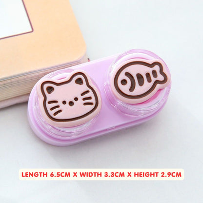 Lens Case Travel Kit - Cute Kitty-Lens Case-UNIQSO