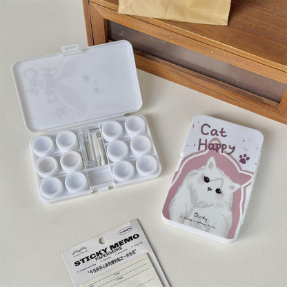 Lens Case Travel Kit - Happy Kitty-Lens Case-SweetyCon