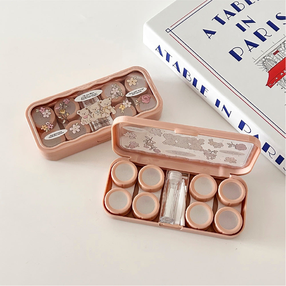 Lens Case Travel Kit - Mochi Bear-Lens Case-SweetyCon