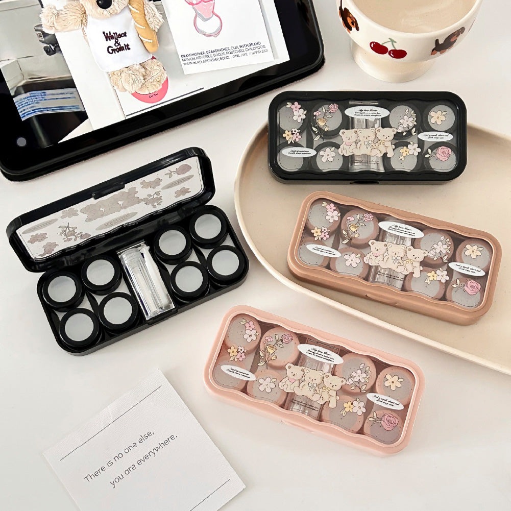 Lens Case Travel Kit - Mochi Bear-Lens Case-SweetyCon