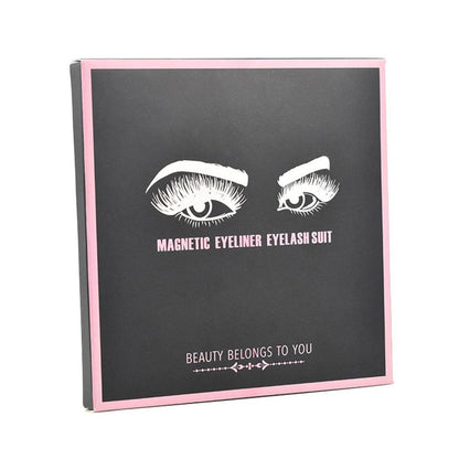 Mixed Designs Faux Mink Magnetic Eyelashes Kit Set (3 Pairs)-Magnetic Eyelash-SweetyCon