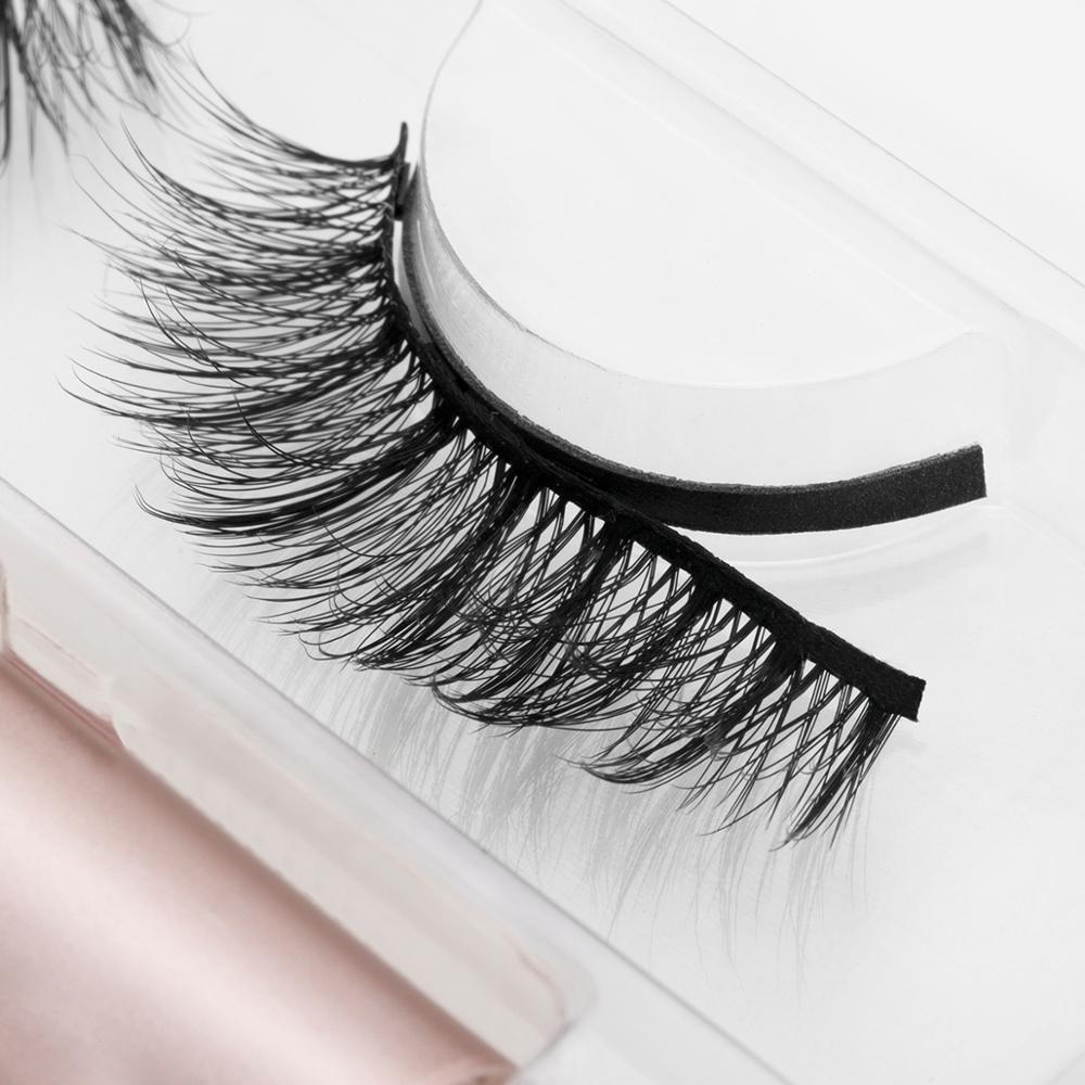 Natural Long Faux Mink Magnetic Eyelashes With Eyeliner-Magnetic Eyelash-SweetyCon