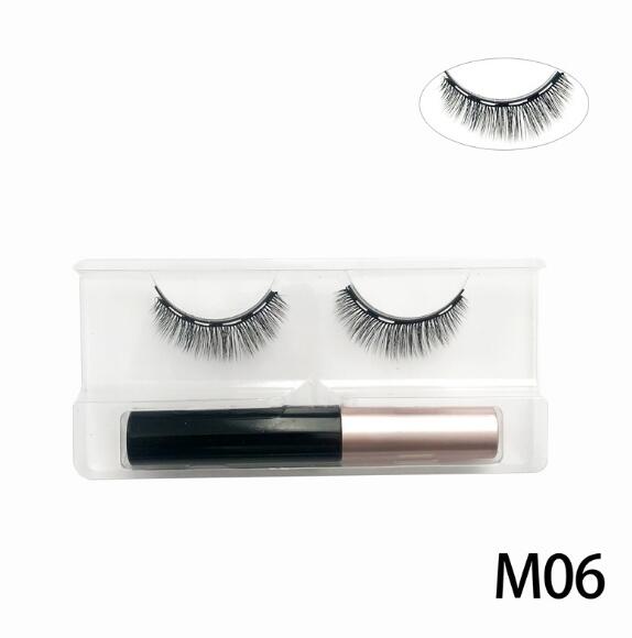 Natural Long Faux Mink Magnetic Eyelashes With Eyeliner-Magnetic Eyelash-SweetyCon