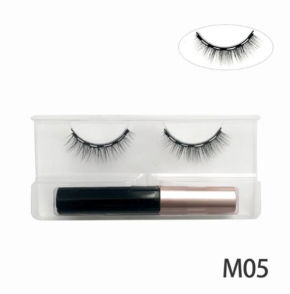 Natural Long Faux Mink Magnetic Eyelashes With Eyeliner-Magnetic Eyelash-SweetyCon