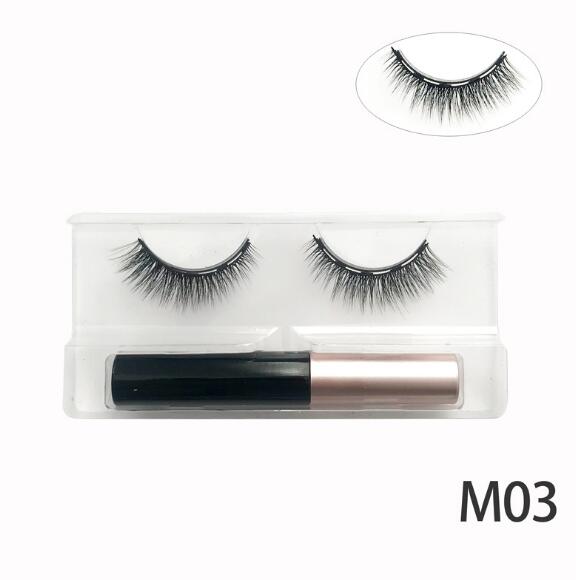 Natural Long Faux Mink Magnetic Eyelashes With Eyeliner-Magnetic Eyelash-SweetyCon