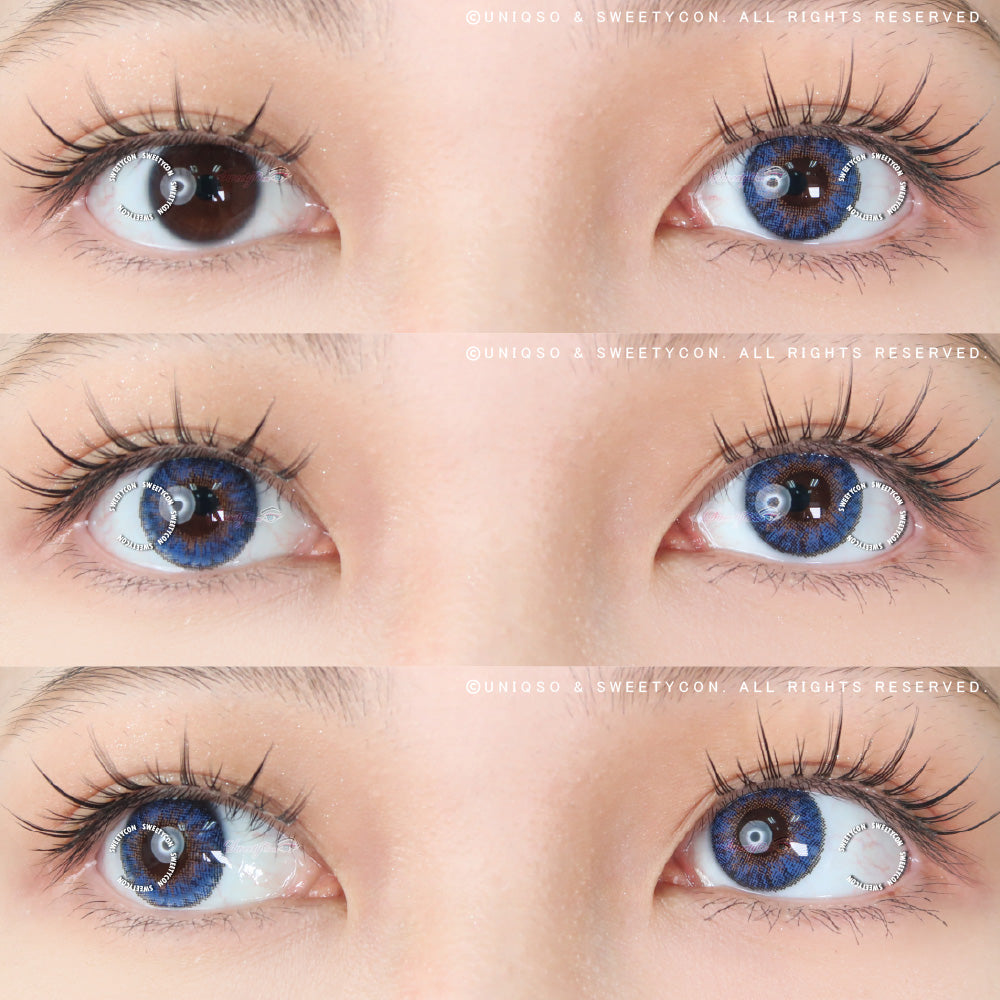 Sweety 3 Tones Blue (1 lens/pack)-Colored Contacts-SweetyCon