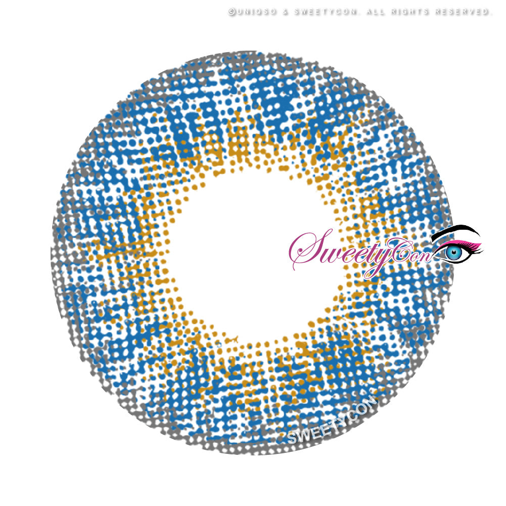 Sweety 3 Tones Blue (1 lens/pack)-Colored Contacts-SweetyCon