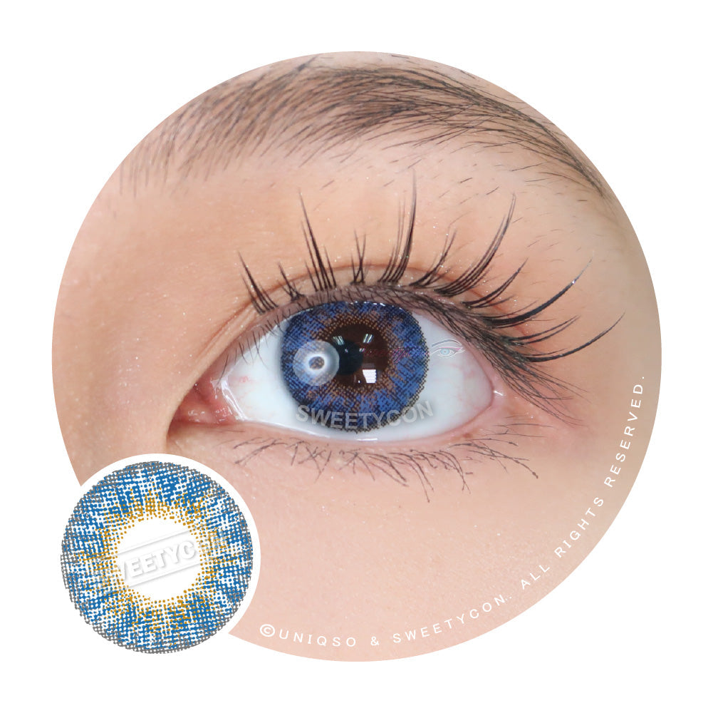 Sweety 3 Tones Blue (1 lens/pack)-Colored Contacts-SweetyCon