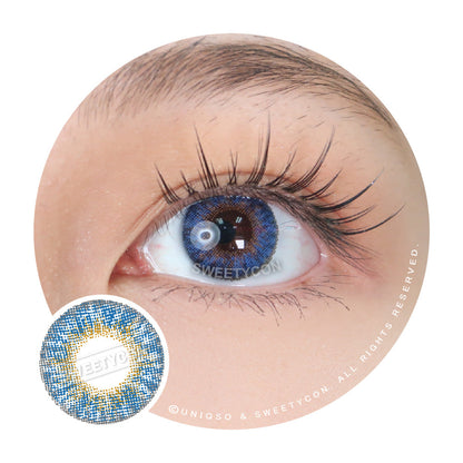Sweety 3 Tones Blue (1 lens/pack)-Colored Contacts-SweetyCon