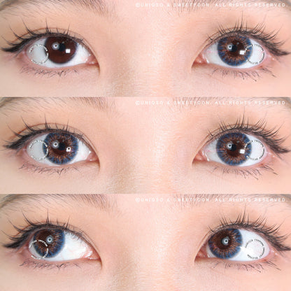 Sweety 3 Tones Blue Hazel (1 lens/pack)-Colored Contacts-SweetyCon