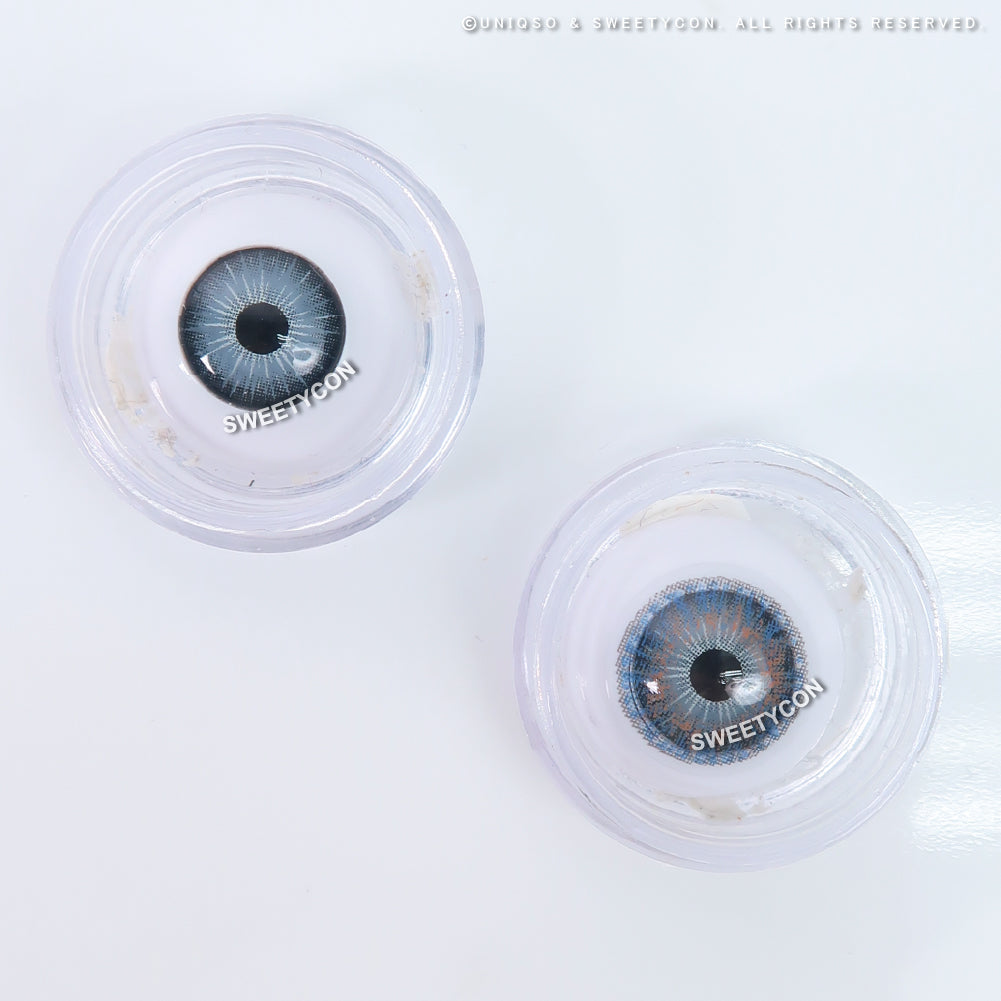 Sweety 3 Tones Blue Hazel (1 lens/pack)-Colored Contacts-SweetyCon
