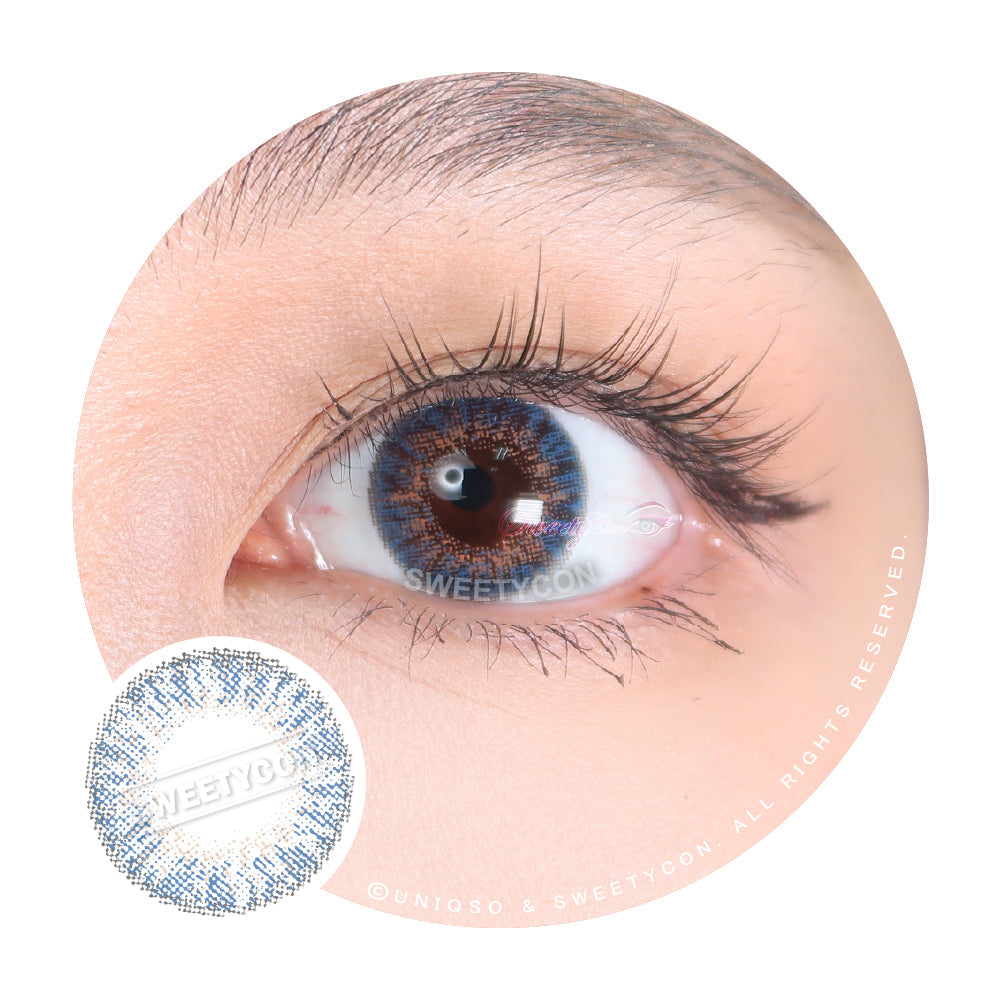 Sweety 3 Tones Blue Hazel (1 lens/pack)-Colored Contacts-SweetyCon