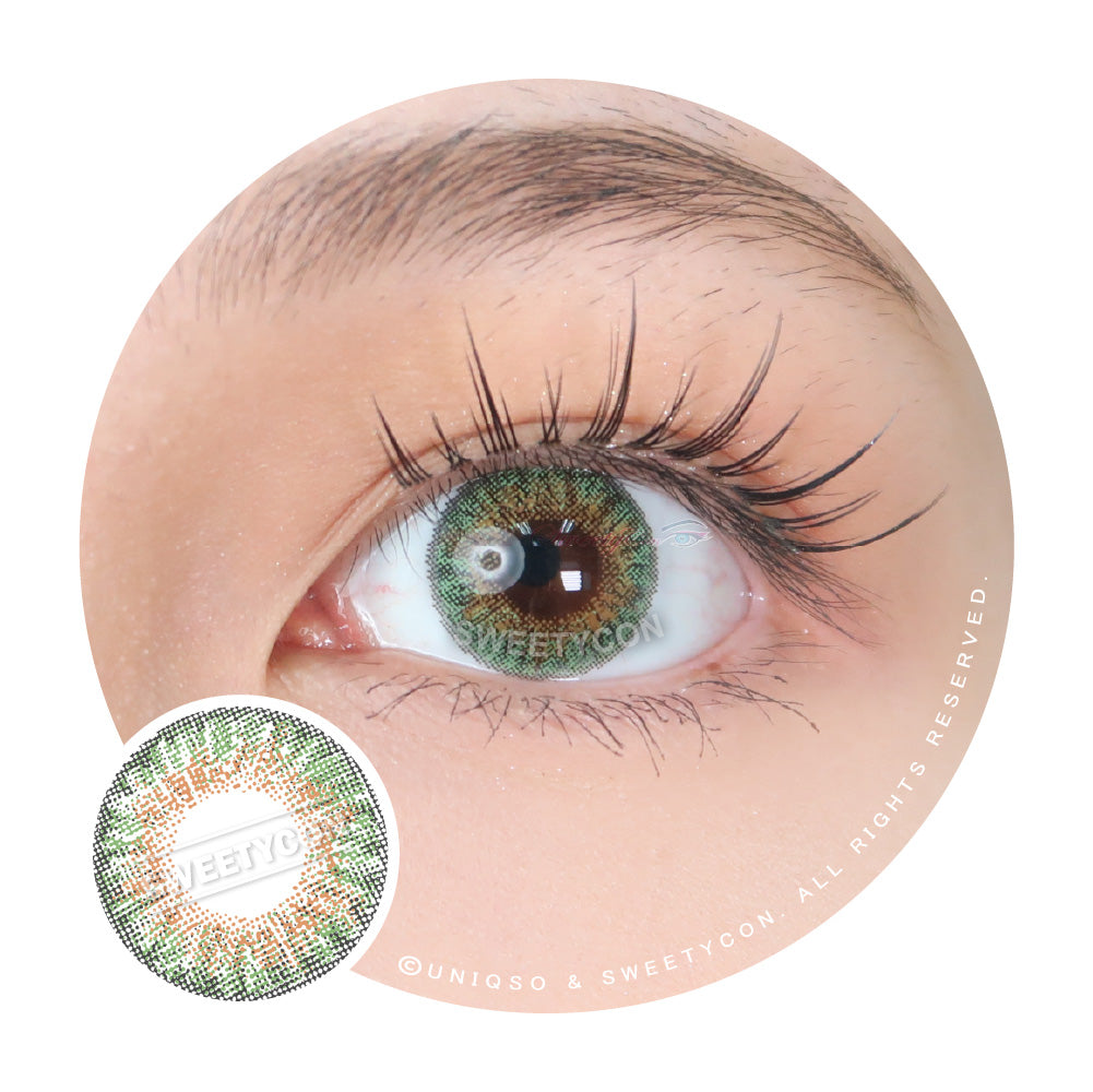 Sweety 3 Tones Green (1 lens/pack)-Colored Contacts-SweetyCon