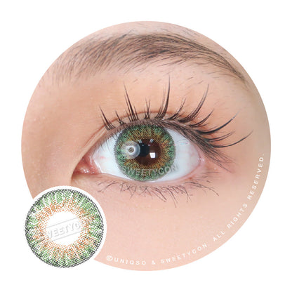 Sweety 3 Tones Green (1 lens/pack)-Colored Contacts-SweetyCon