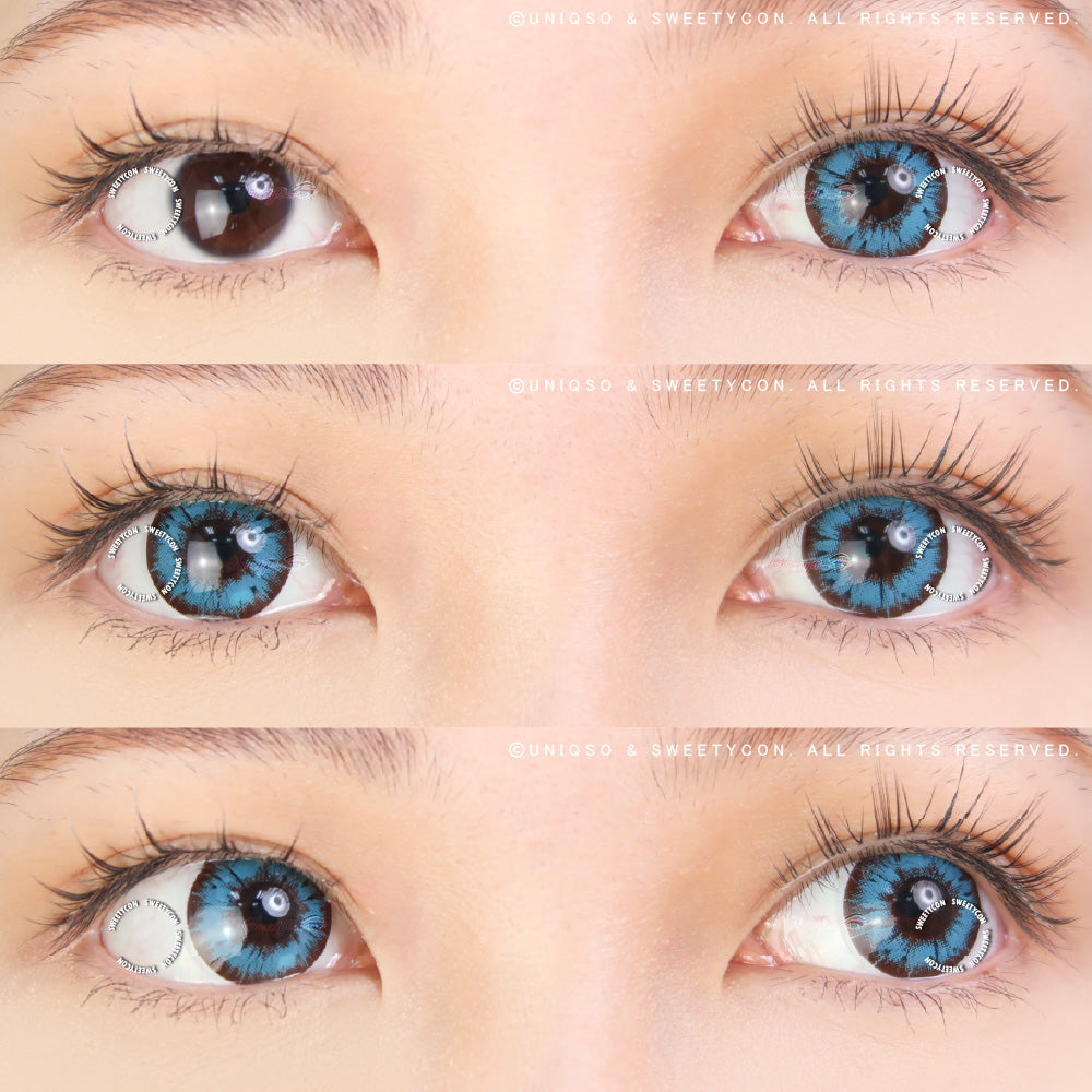 Sweety Akaten Blue (1 lens/pack)-Colored Contacts-SweetyCon