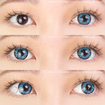 Sweety Akaten Blue (1 lens/pack)-Colored Contacts-SweetyCon