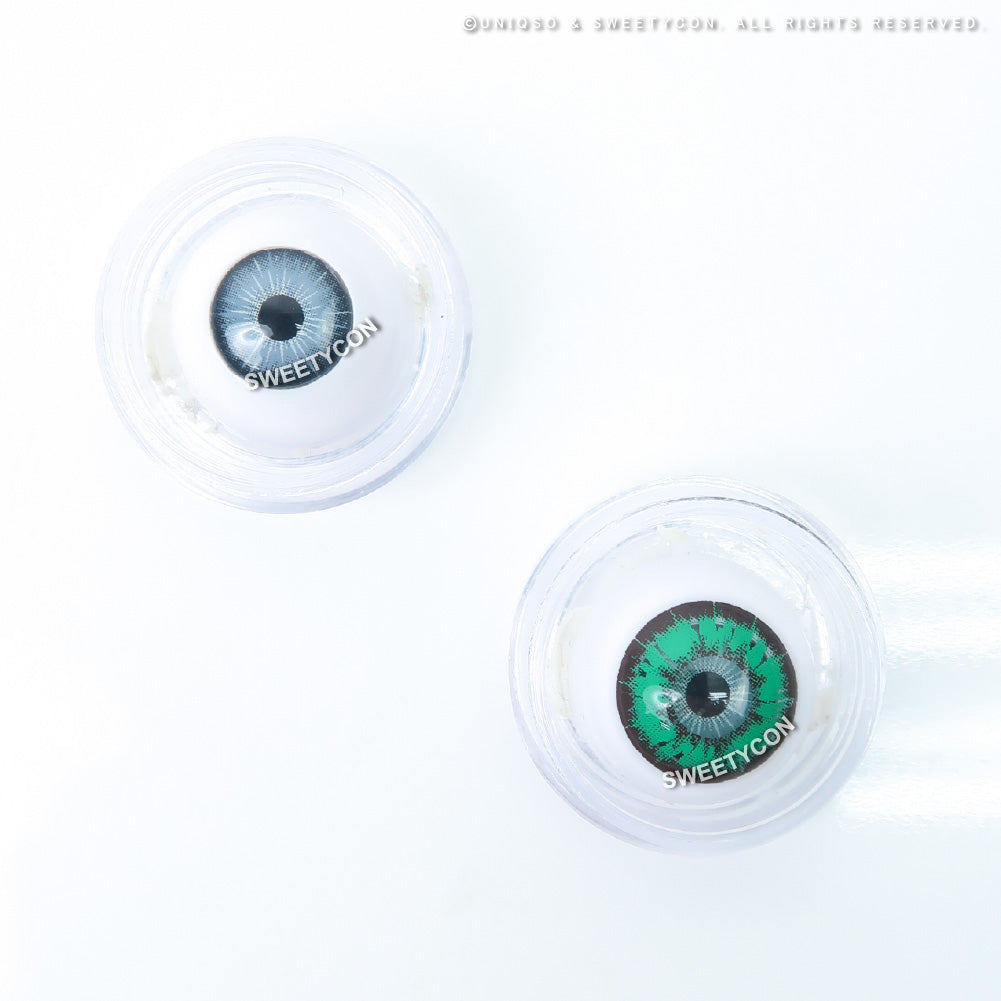 Sweety Akaten Green (1 lens/pack)-Colored Contacts-SweetyCon