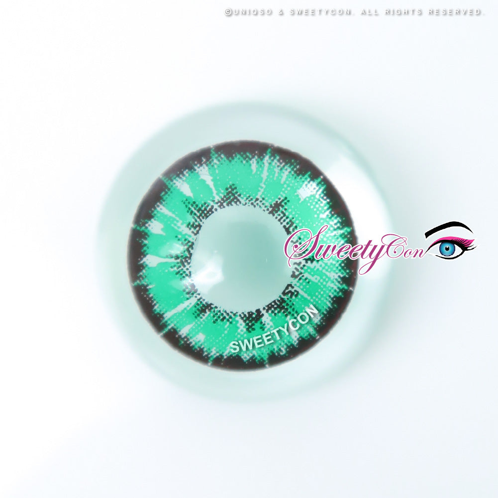 Sweety Akaten Green (1 lens/pack)-Colored Contacts-SweetyCon