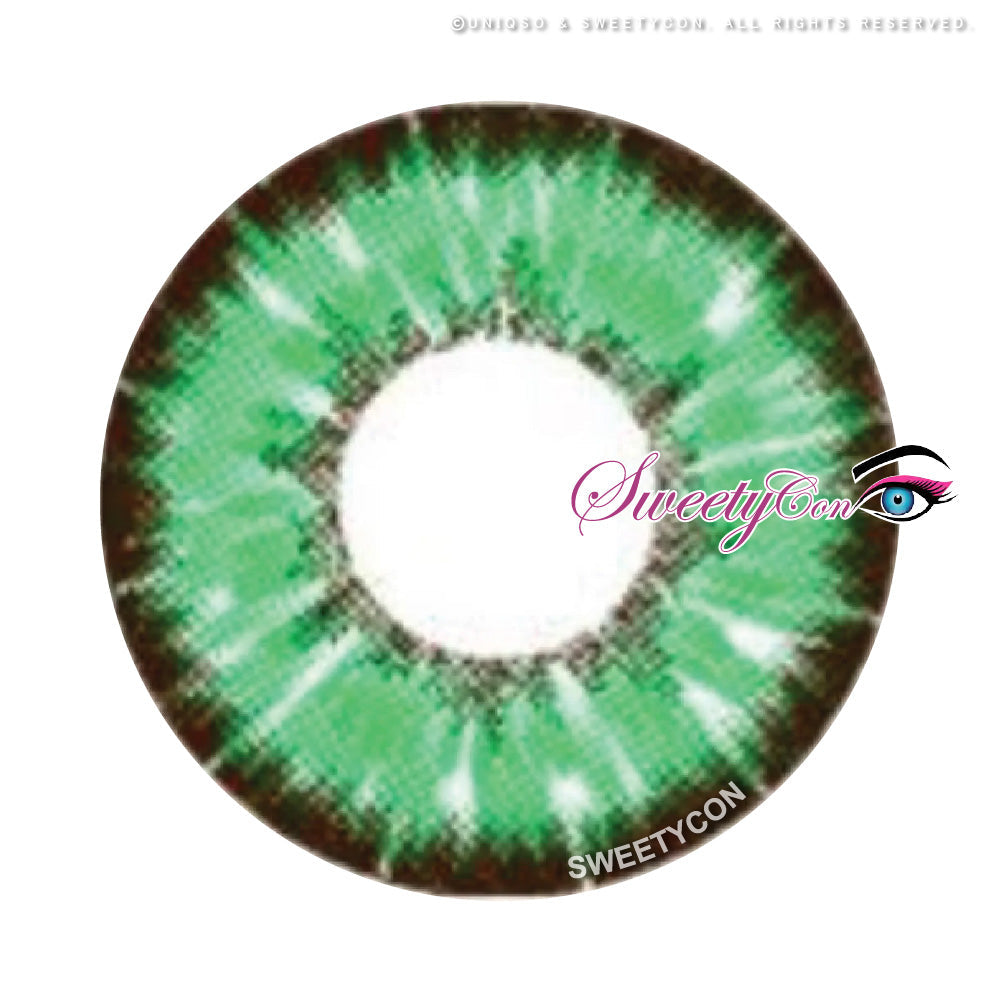 Sweety Akaten Green (1 lens/pack)-Colored Contacts-SweetyCon